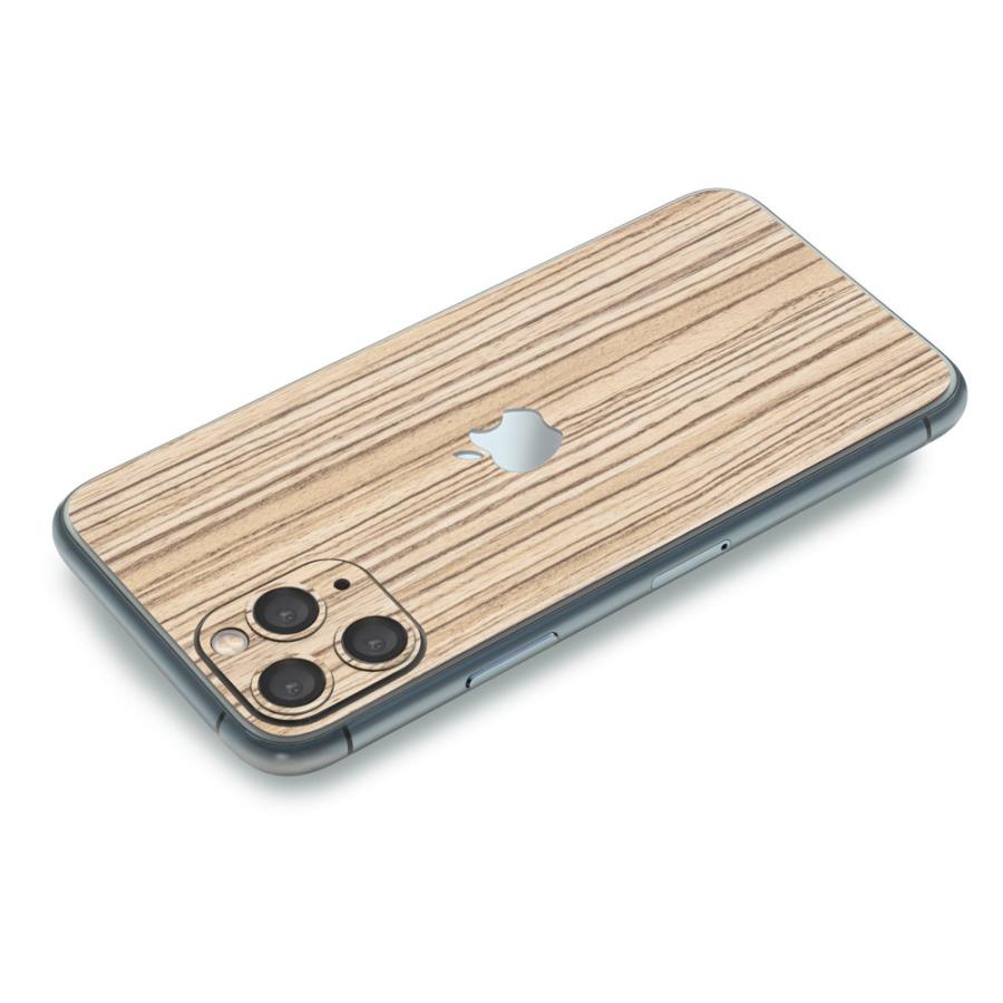 iPhone11 / 11 Pro / 11 Pro Max スキンシール 背面 シール ケース 保護 フィルム wraplus ゼブラウッド1 | Apple | 02