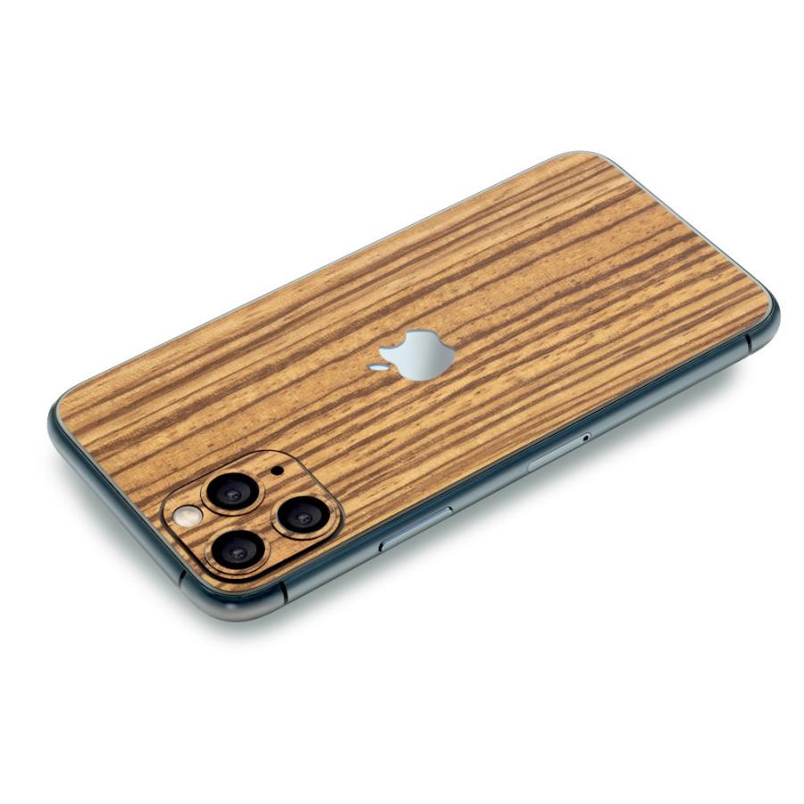 iPhone11 / 11 Pro / 11 Pro Max スキンシール 背面 シール ケース 保護 フィルム wraplus ゼブラウッド2 | Apple | 02
