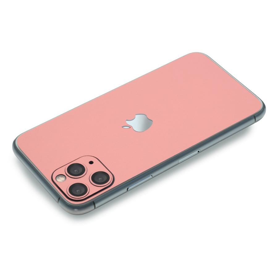 iPhone11 / 11 Pro / 11 Pro Max スキンシール 背面 シール ケース 保護 フィルム wraplus サーモンピンク | Apple | 02
