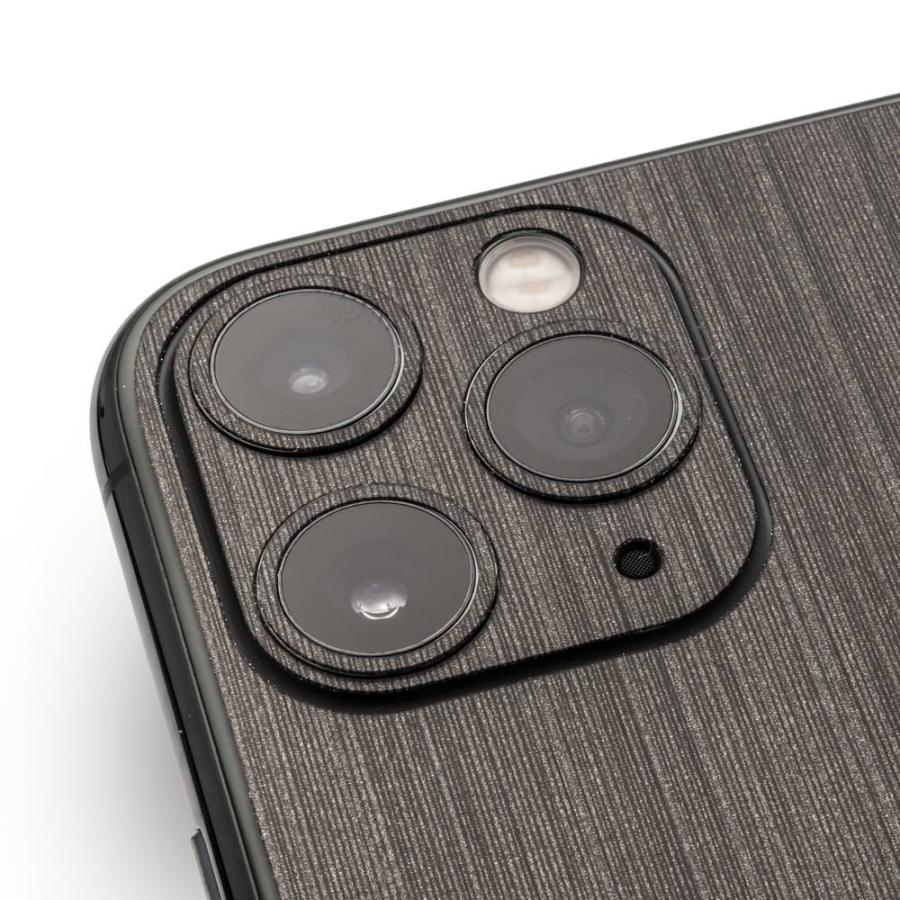 iPhone11 / 11 Pro / 11 Pro Max スキンシール 背面 シール ケース 保護 フィルム wraplus ブラックブラッシュメタル | Apple | 04