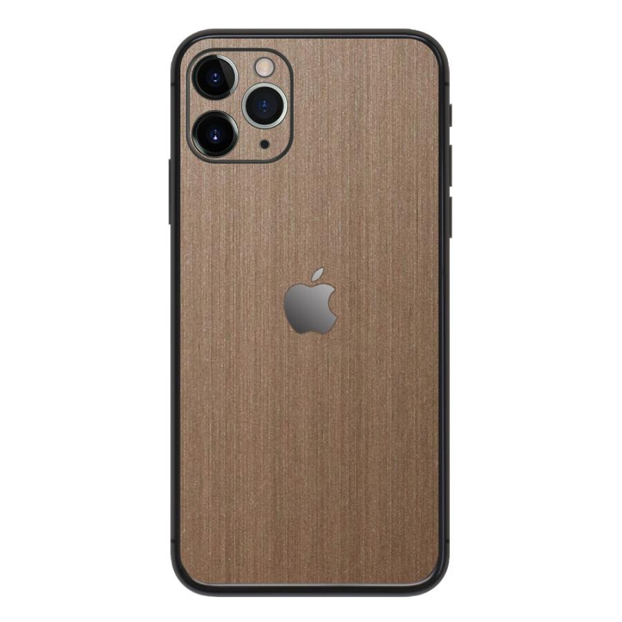 iPhone11 / 11 Pro / 11 Pro Max スキンシール 背面 シール ケース 保護 フィルム wraplus ブロンズブラッシュメタル | Apple