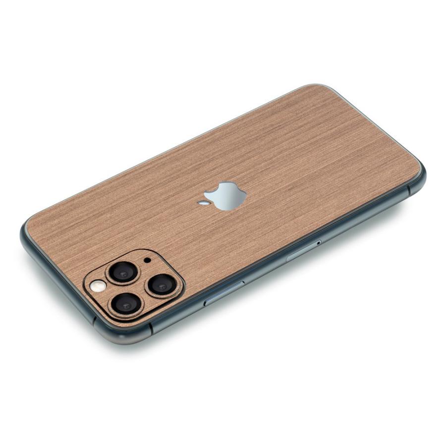 iPhone11 / 11 Pro / 11 Pro Max スキンシール 背面 シール ケース 保護 フィルム wraplus ブロンズブラッシュメタル | Apple | 02