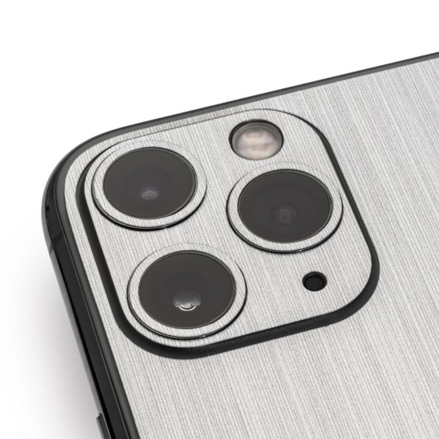 iPhone11 / 11 Pro / 11 Pro Max スキンシール 背面 シール ケース 保護 フィルム wraplus シルバーブラッシュメタル | Apple | 04