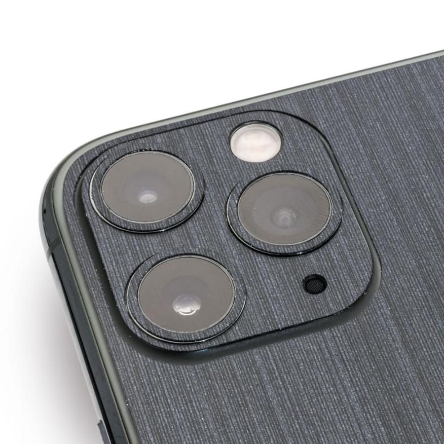 iPhone11 / 11 Pro / 11 Pro Max スキンシール 背面 シール ケース 保護 フィルム wraplus ネイビーブラッシュメタル | Apple | 04