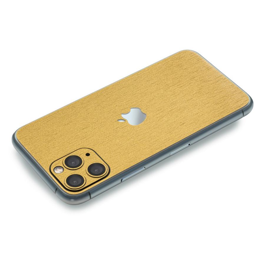 iPhone11 / 11 Pro / 11 Pro Max スキンシール 背面 シール ケース 保護 フィルム wraplus ゴールドブラッシュメタル | Apple | 02