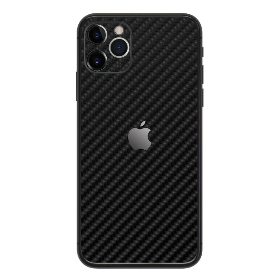 iPhone11 / 11 Pro / 11 Pro Max スキンシール 背面 シール ケース 保護 フィルム wraplus ブラックカーボン | Apple