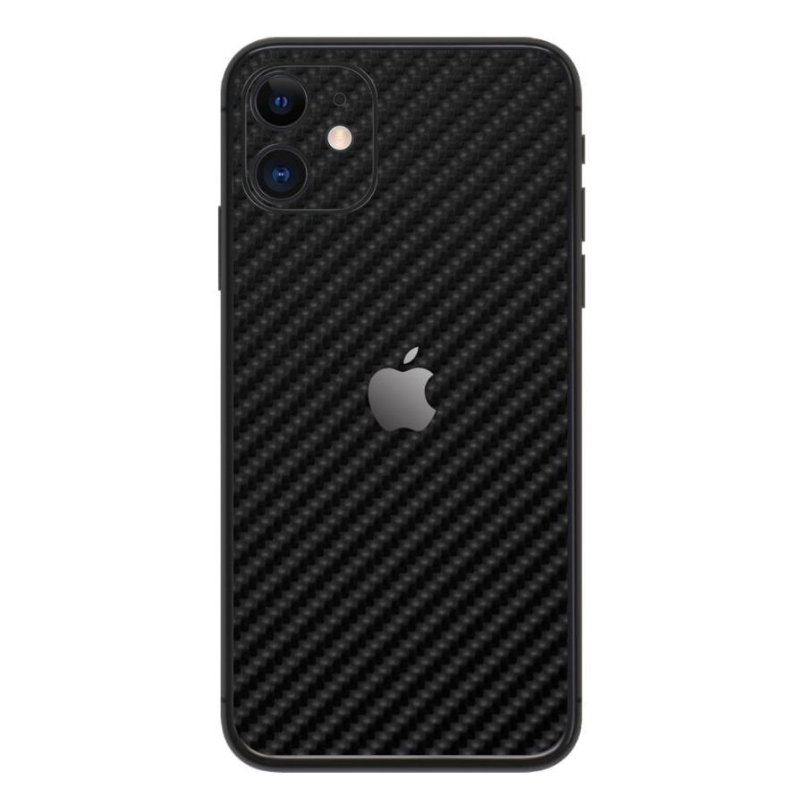 iPhone11 / 11 Pro / 11 Pro Max スキンシール 背面 シール ケース 保護 フィルム wraplus ブラックカーボン | Apple | 01
