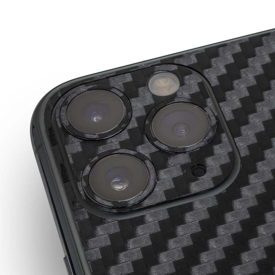 iPhone11 / 11 Pro / 11 Pro Max スキンシール 背面 シール ケース 保護 フィルム wraplus ブラックカーボン | Apple | 04