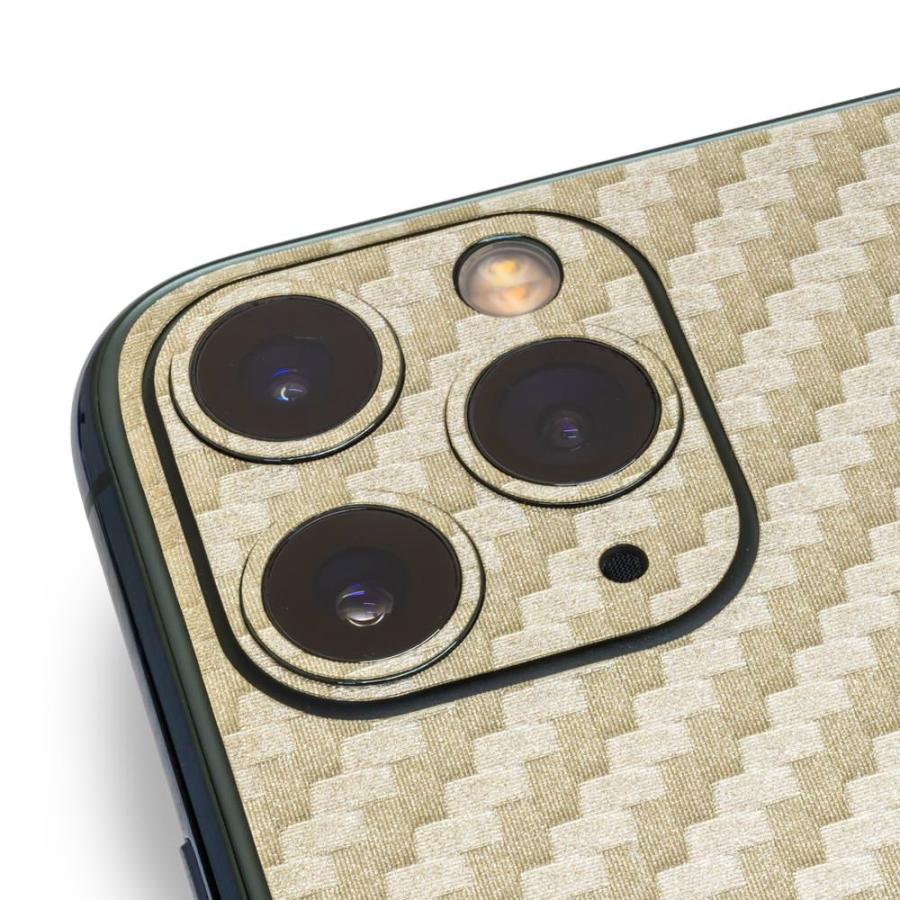 iPhone11 / 11 Pro / 11 Pro Max スキンシール 背面 シール ケース 保護 フィルム wraplus ゴールドカーボン | Apple | 04