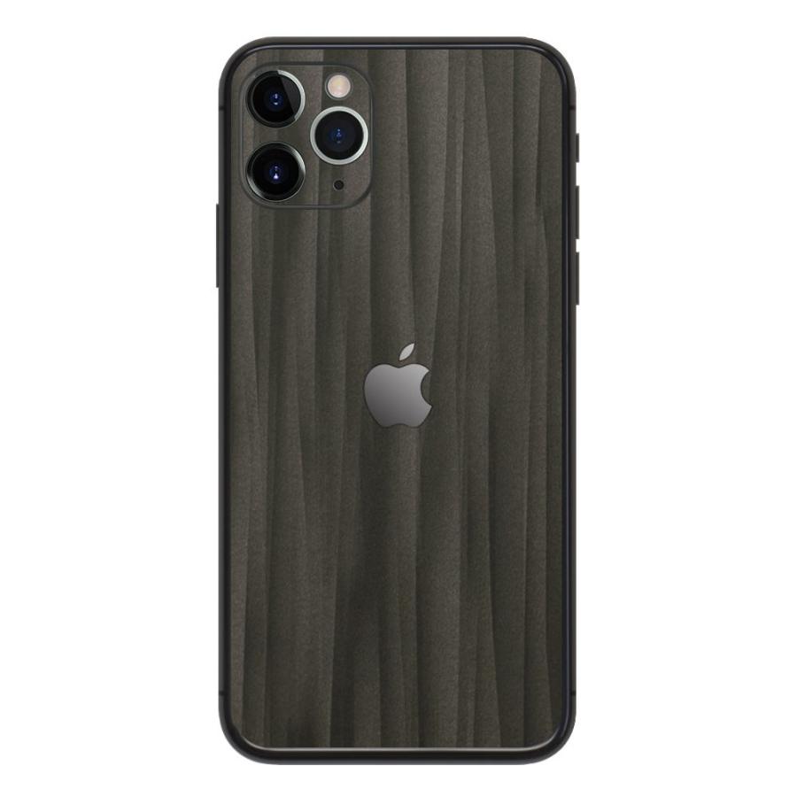 iPhone11 / 11 Pro / 11 Pro Max スキンシール 背面 シール ケース 保護 フィルム wraplus ブラックアブストラクト | Apple