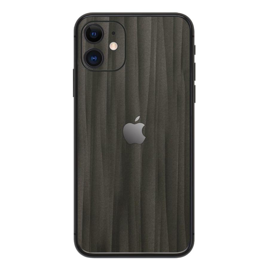 iPhone11 / 11 Pro / 11 Pro Max スキンシール 背面 シール ケース 保護 フィルム wraplus ブラックアブストラクト | Apple | 01