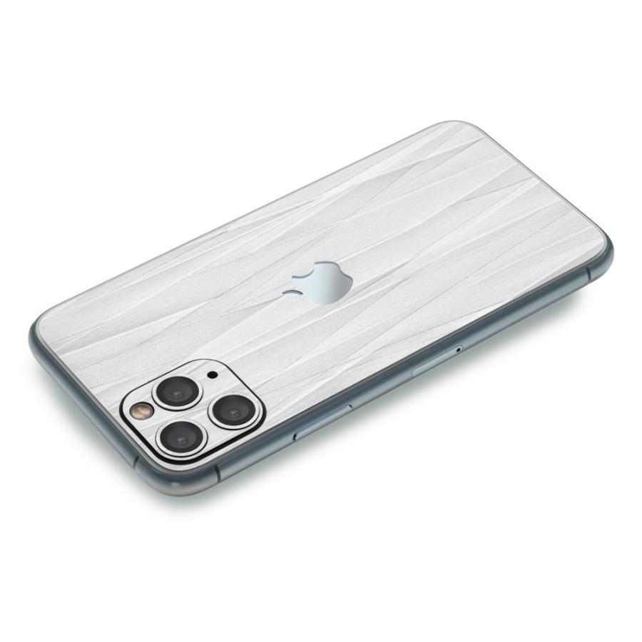 iPhone11 / 11 Pro / 11 Pro Max スキンシール 背面 シール ケース 保護 フィルム wraplus ホワイトアブストラクト | Apple | 02