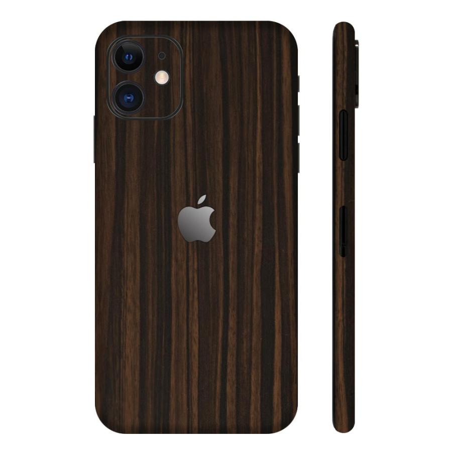 iPhone11 / 11 Pro / 11 Pro Max スキンシール 全面 背面 側面 シール ケース 薄い wraplus エボニー | Apple | 01