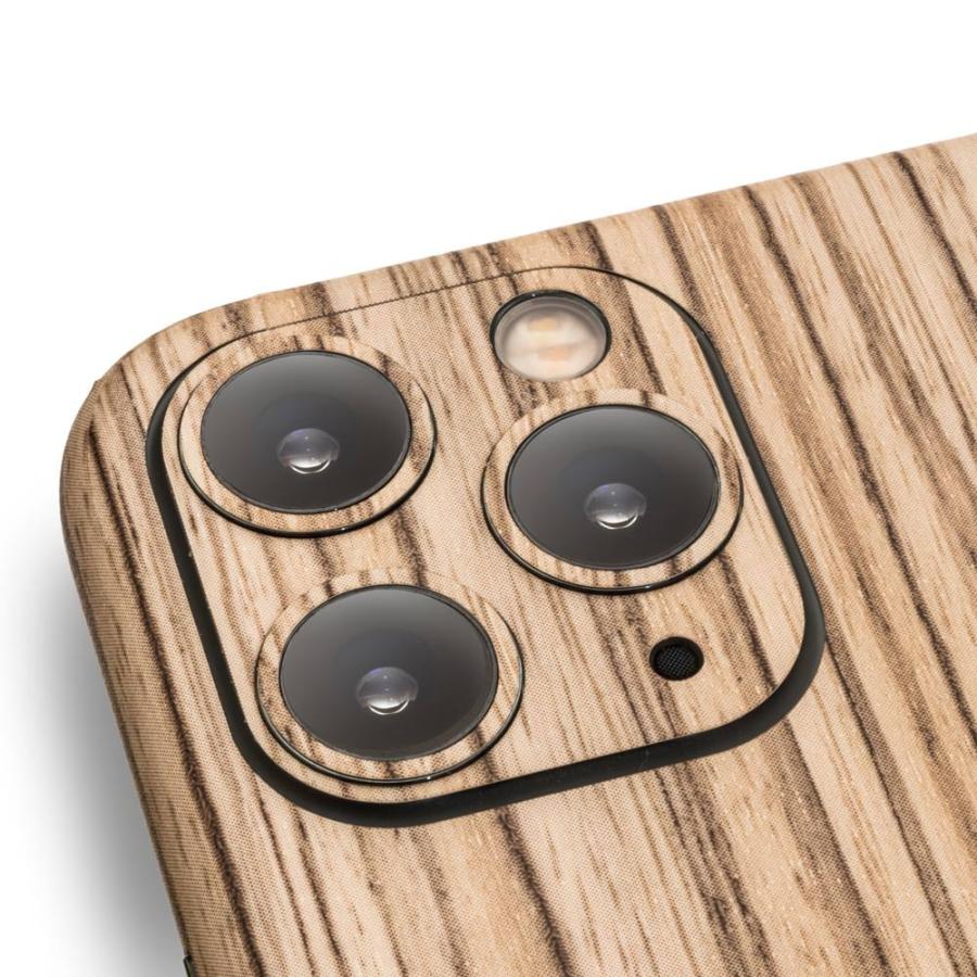 iPhone11 / 11 Pro / 11 Pro Max スキンシール 全面 背面 側面 シール ケース 薄い wraplus ゼブラウッド1 | Apple | 04