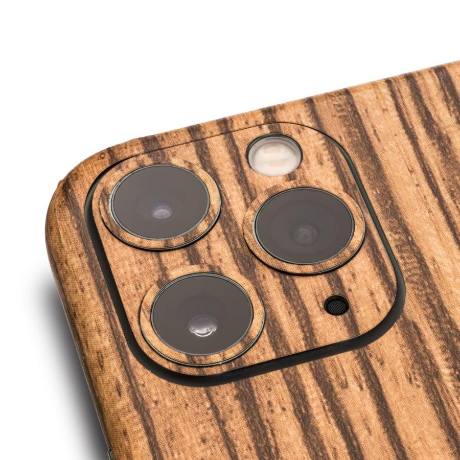 iPhone11 / 11 Pro / 11 Pro Max スキンシール 全面 背面 側面 シール ケース 薄い wraplus ゼブラウッド2 | Apple | 04