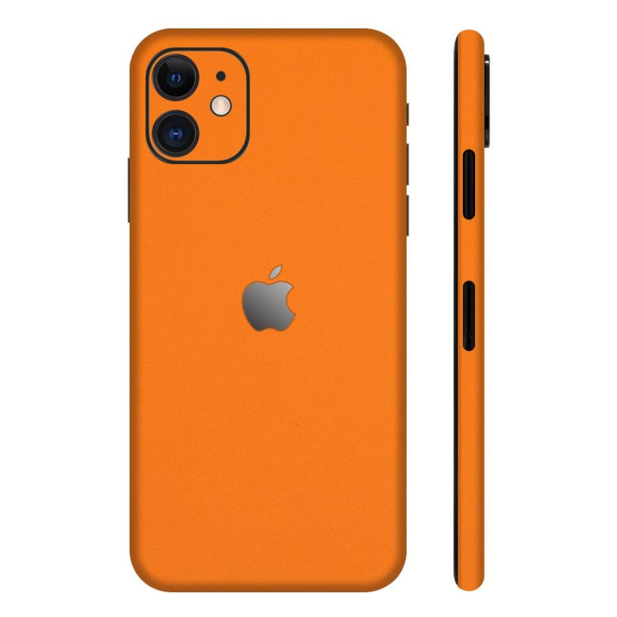 iPhone11 / 11 Pro / 11 Pro Max スキンシール 全面 背面 側面 シール ケース 薄い wraplus オレンジ | Apple | 01