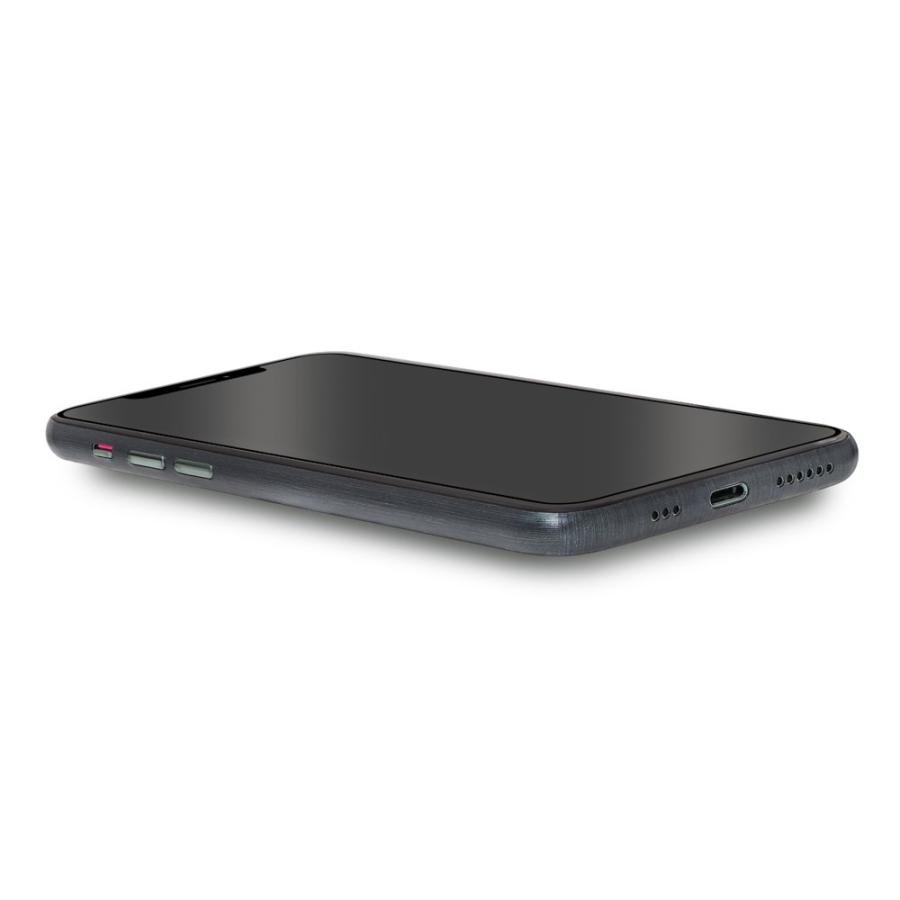 iPhone11 / 11 Pro / 11 Pro Max スキンシール 全面 背面 側面 シール ケース 薄い wraplus ネイビーブラッシュメタル | Apple | 03