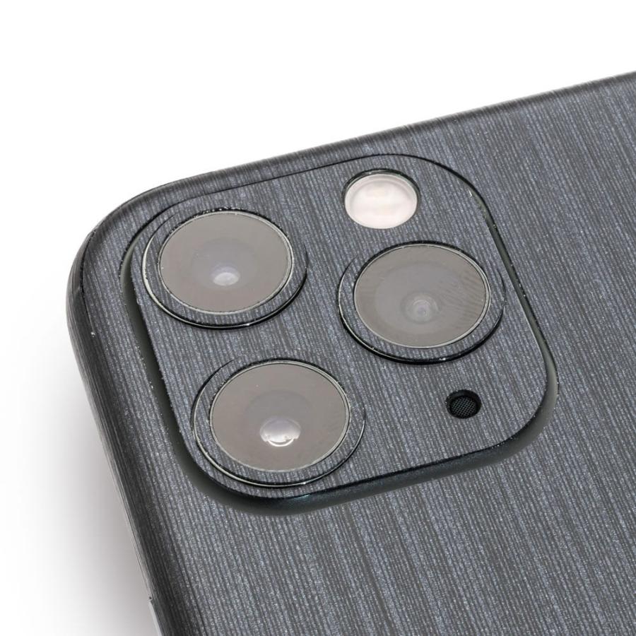 iPhone11 / 11 Pro / 11 Pro Max スキンシール 全面 背面 側面 シール ケース 薄い wraplus ネイビーブラッシュメタル | Apple | 04
