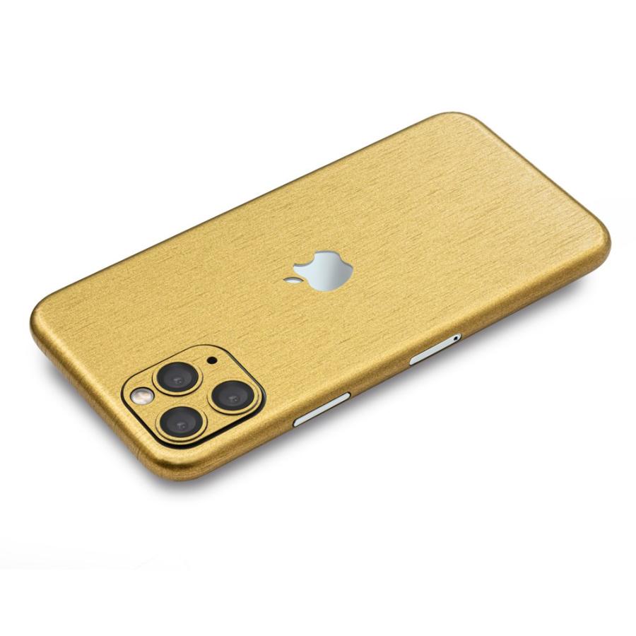 iPhone11 / 11 Pro / 11 Pro Max スキンシール 全面 背面 側面 シール ケース 薄い wraplus ゴールドブラッシュメタル | Apple | 02