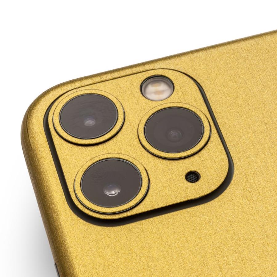 iPhone11 / 11 Pro / 11 Pro Max スキンシール 全面 背面 側面 シール ケース 薄い wraplus ゴールドブラッシュメタル | Apple | 04