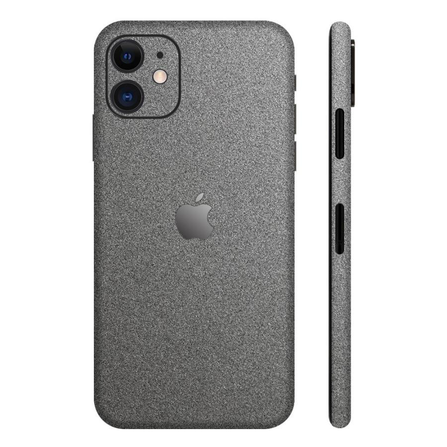 iPhone11 / 11 Pro / 11 Pro Max スキンシール 全面 背面 側面 シール ケース 薄い wraplus ガンメタリック | Apple | 01