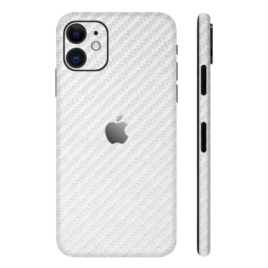 iPhone11 / 11 Pro / 11 Pro Max スキンシール 全面 背面 側面 シール ケース 薄い wraplus シルバーカーボン | Apple | 01