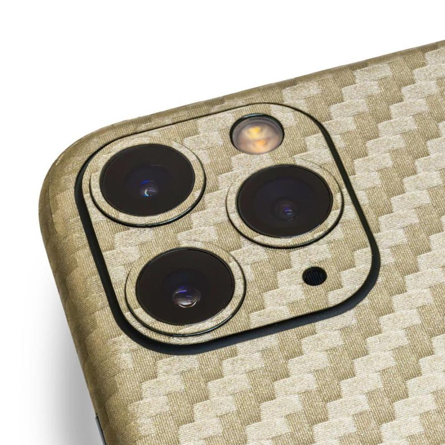 iPhone11 / 11 Pro / 11 Pro Max スキンシール 全面 背面 側面 シール ケース 薄い wraplus ゴールドカーボン | Apple | 04