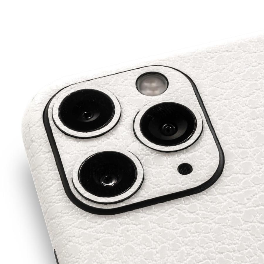 iPhone11 / 11 Pro / 11 Pro Max スキンシール 全面 背面 側面 シール ケース 薄い wraplus ホワイトレザー | Apple | 04