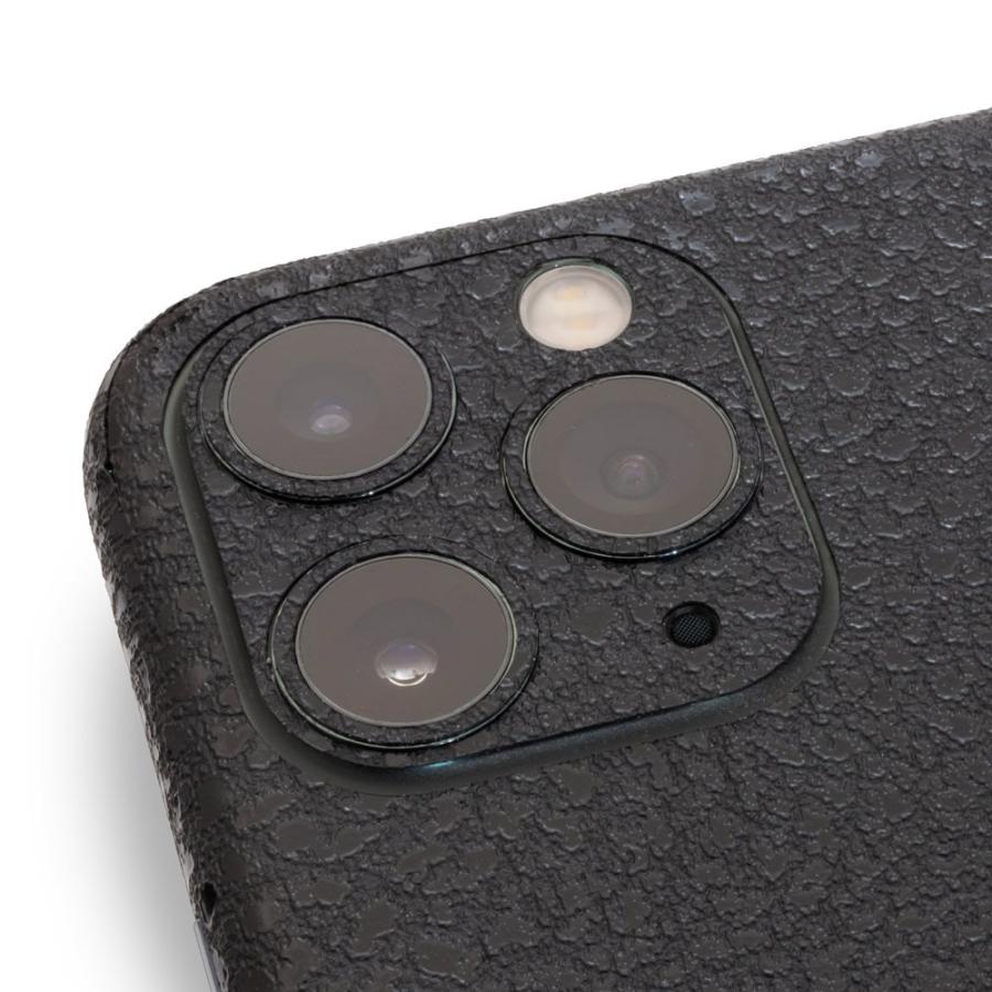 iPhone11 / 11 Pro / 11 Pro Max スキンシール 全面 背面 側面 シール ケース 薄い wraplus ブラック光沢レザー | Apple | 04