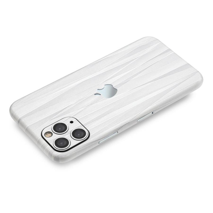 iPhone11 / 11 Pro / 11 Pro Max スキンシール 全面 背面 側面 シール ケース 薄い wraplus ホワイトアブストラクト | Apple | 02