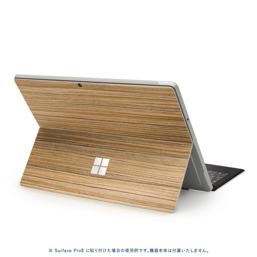 Surface Pro11 Pro10 Pro9 Pro8 ProX スキンシール ケース カバー 保護 フィルム 背面 wraplus ゼブラウッド1 | Surface | 01