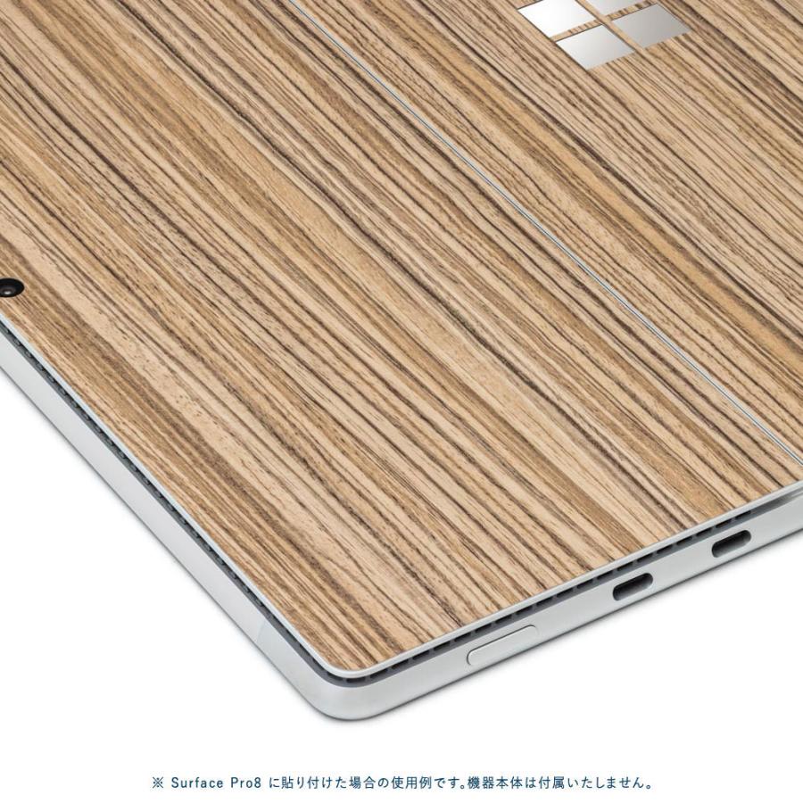 Surface Pro11 Pro10 Pro9 Pro8 ProX スキンシール ケース カバー 保護 フィルム 背面 wraplus ゼブラウッド1 | Surface | 03