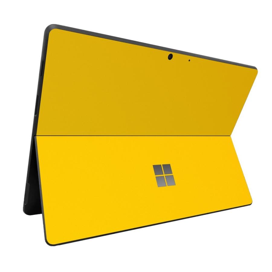 Surface Pro11 Pro10 Pro9 Pro8 ProX スキンシール ケース カバー 保護 フィルム 背面 wraplus イエロー 黄色 | Surface