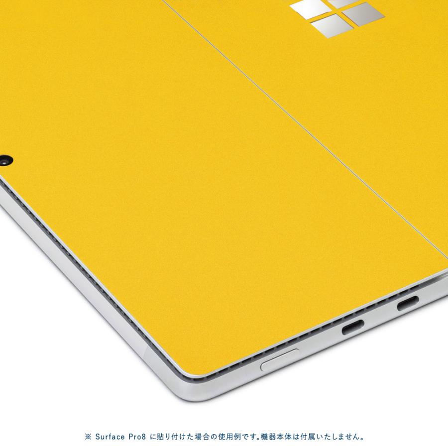 Surface Pro9 Pro8 ProX スキンシール ケース カバー 保護 フィルム 背面 wraplus 選べる34色 イエロー 黄色｜wraplus｜04