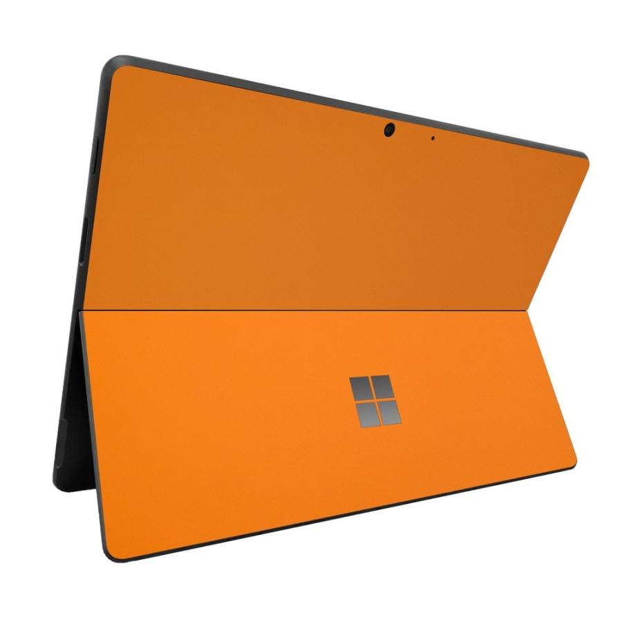 Surface Pro11 Pro10 Pro9 Pro8 ProX スキンシール ケース カバー 保護 フィルム 背面 wraplus オレンジ | Surface
