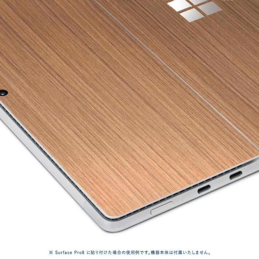 Surface Pro11 Pro10 Pro9 Pro8 ProX スキンシール ケース カバー 保護 フィルム 背面 wraplus ブロンズブラッシュメタル | Surface | 03