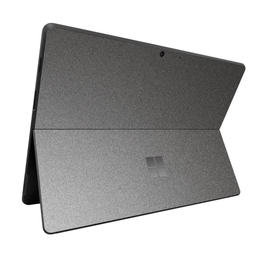 Surface Pro11 Pro10 Pro9 Pro8 ProX スキンシール ケース カバー 保護 フィルム 背面 wraplus ガンメタリック | Surface