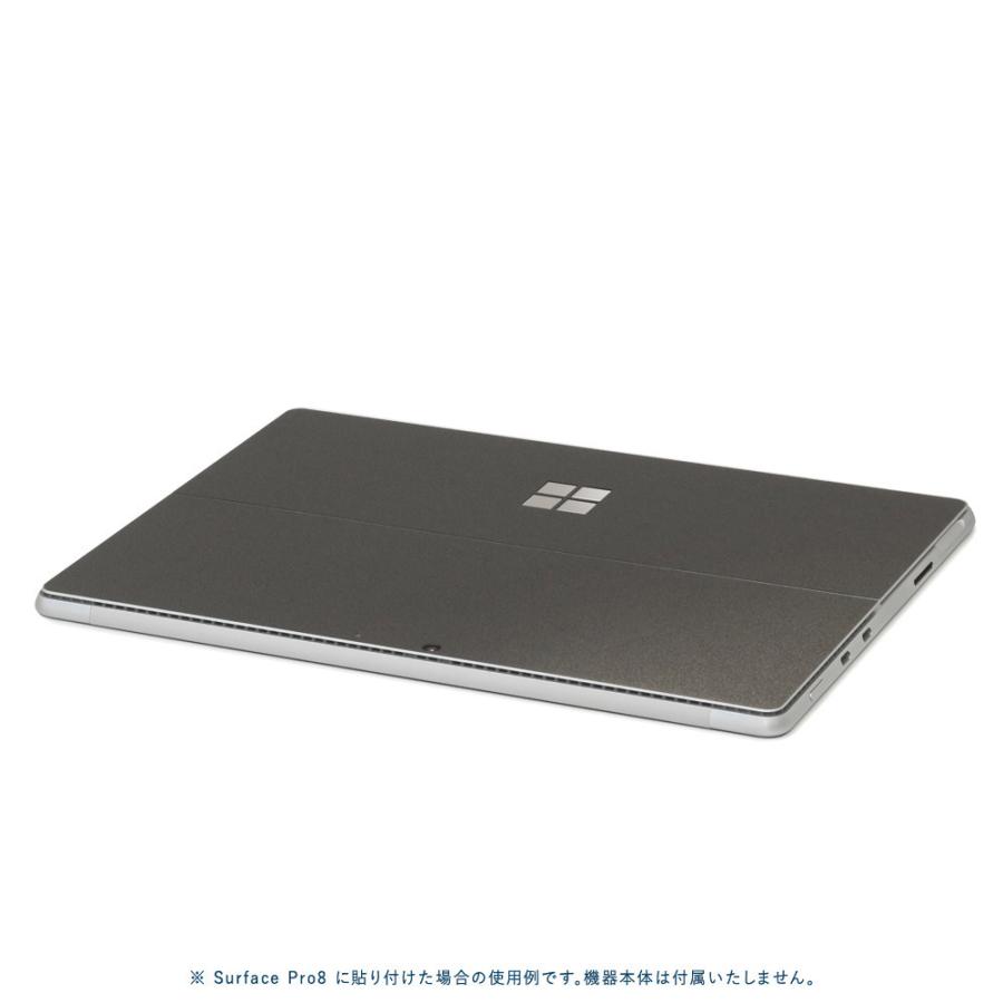 Surface Pro11 Pro10 Pro9 Pro8 ProX スキンシール ケース カバー 保護 フィルム 背面 wraplus ガンメタリック | Surface | 02
