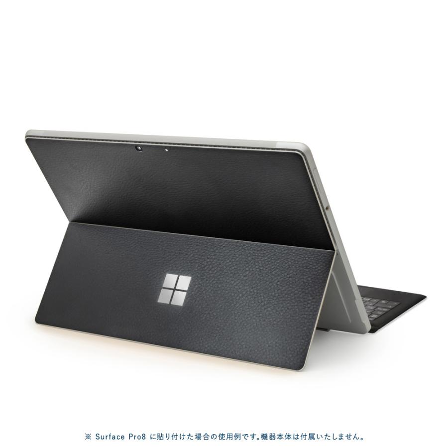 Surface Pro11 Pro10 Pro9 Pro8 ProX スキンシール ケース カバー 保護 フィルム 背面 wraplus ブラックレザー | Surface | 01
