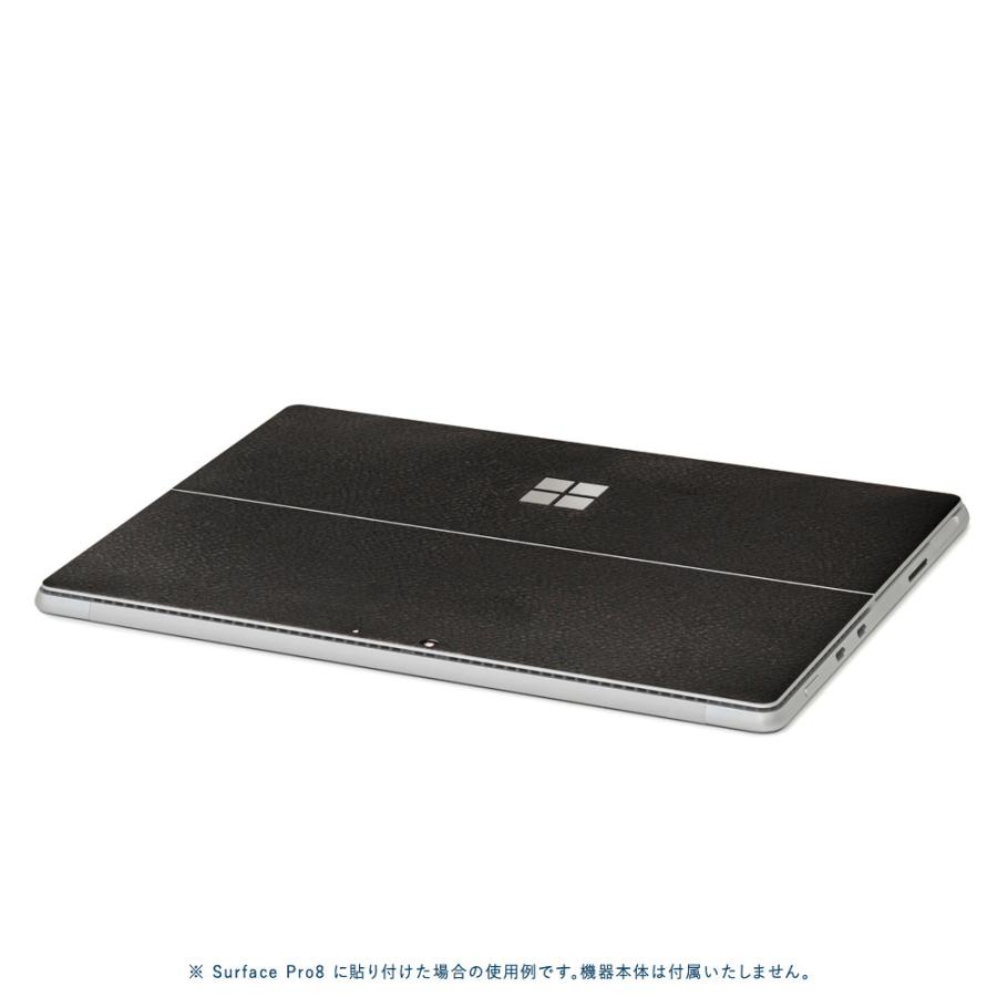Surface Pro11 Pro10 Pro9 Pro8 ProX スキンシール ケース カバー 保護 フィルム 背面 wraplus ブラックレザー | Surface | 02