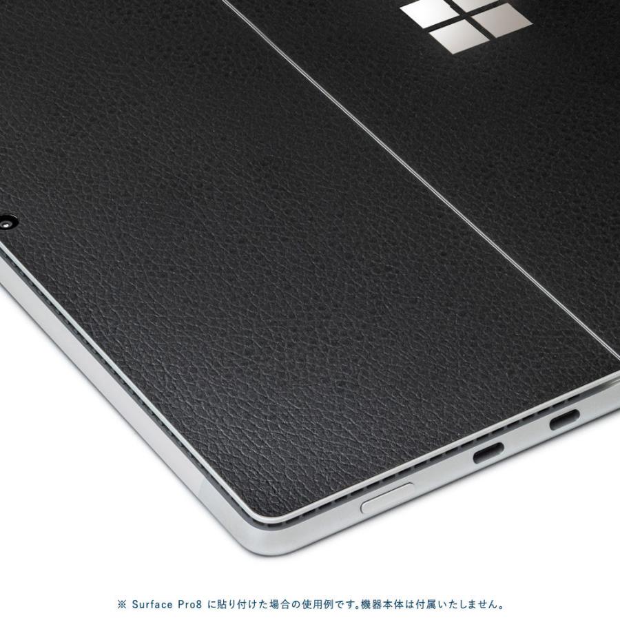 Surface Pro11 Pro10 Pro9 Pro8 ProX スキンシール ケース カバー 保護 フィルム 背面 wraplus ブラックレザー | Surface | 03