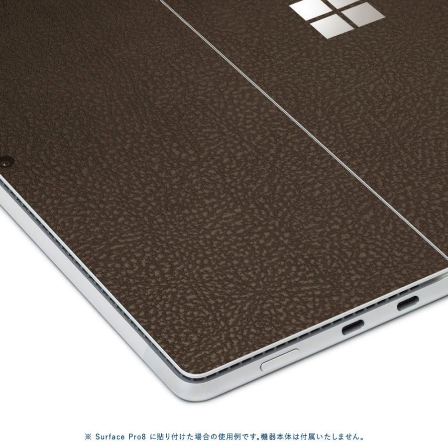 Surface Pro11 Pro10 Pro9 Pro8 ProX スキンシール ケース カバー 保護 フィルム 背面 wraplus ブラウンレザー | Surface | 03