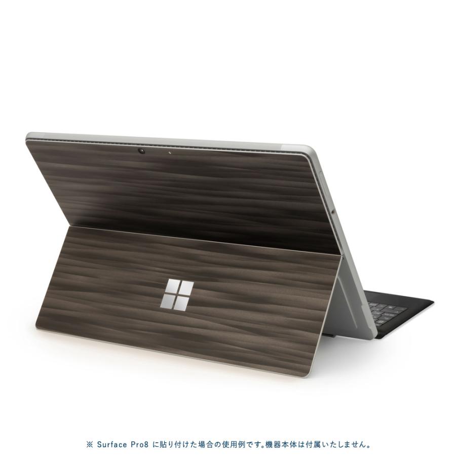Surface Pro11 Pro10 Pro9 Pro8 ProX スキンシール ケース カバー 保護 フィルム 背面 wraplus ブラックアブストラクト | Surface | 01