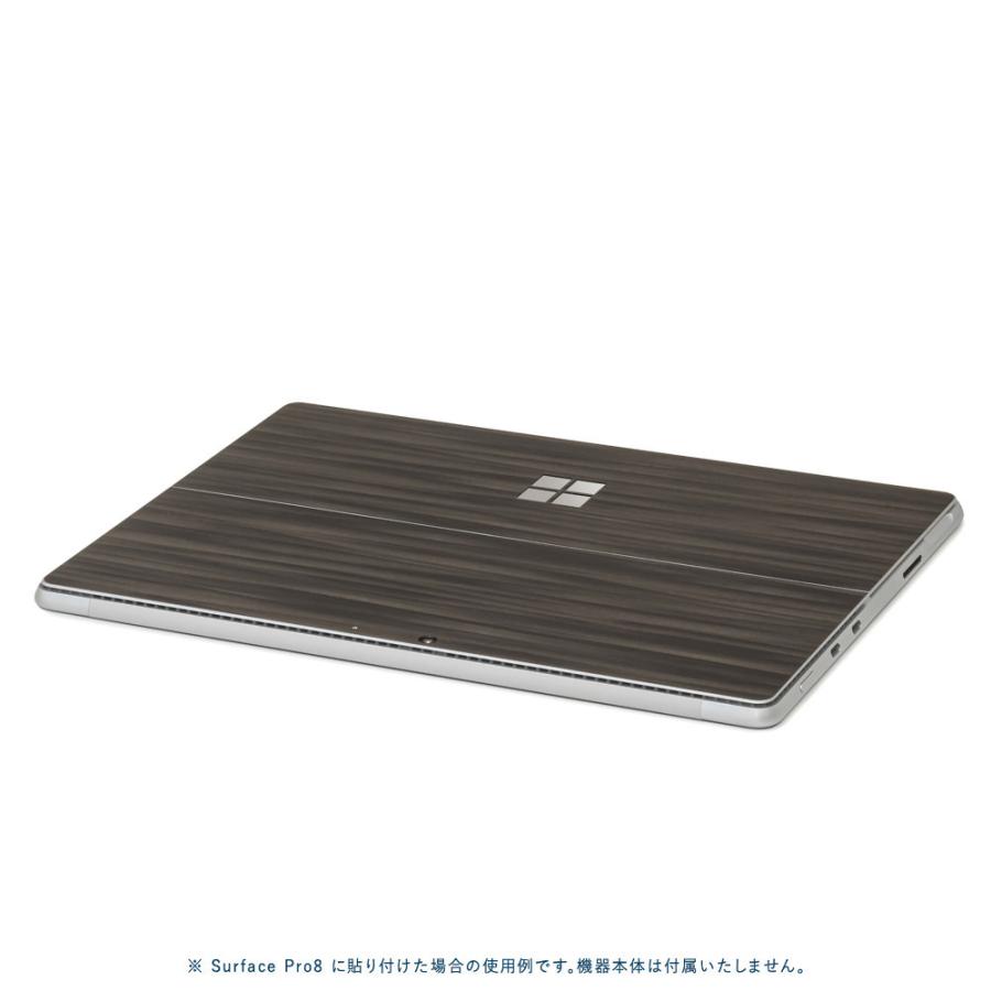 Surface Pro11 Pro10 Pro9 Pro8 ProX スキンシール ケース カバー 保護 フィルム 背面 wraplus ブラックアブストラクト | Surface | 02
