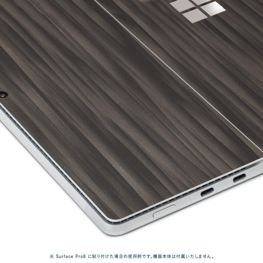 Surface Pro11 Pro10 Pro9 Pro8 ProX スキンシール ケース カバー 保護 フィルム 背面 wraplus ブラックアブストラクト | Surface | 03