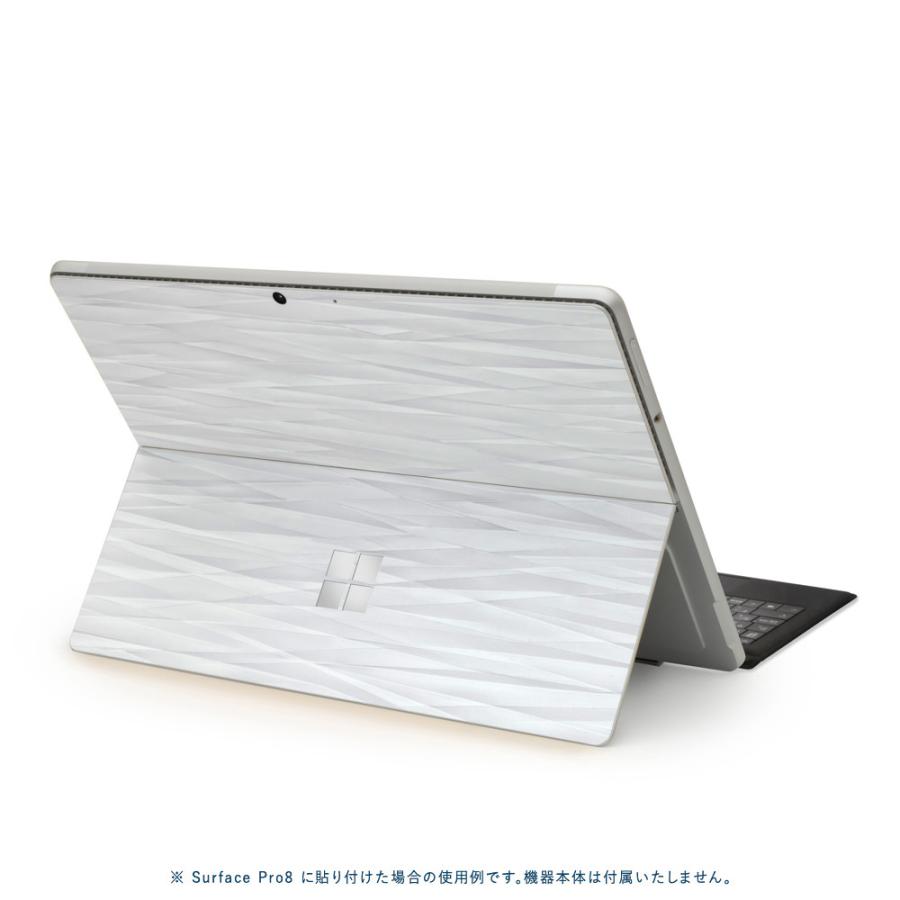 Surface Pro11 Pro10 Pro9 Pro8 ProX スキンシール ケース カバー 保護 フィルム 背面 wraplus ホワイトアブストラクト | Surface | 01