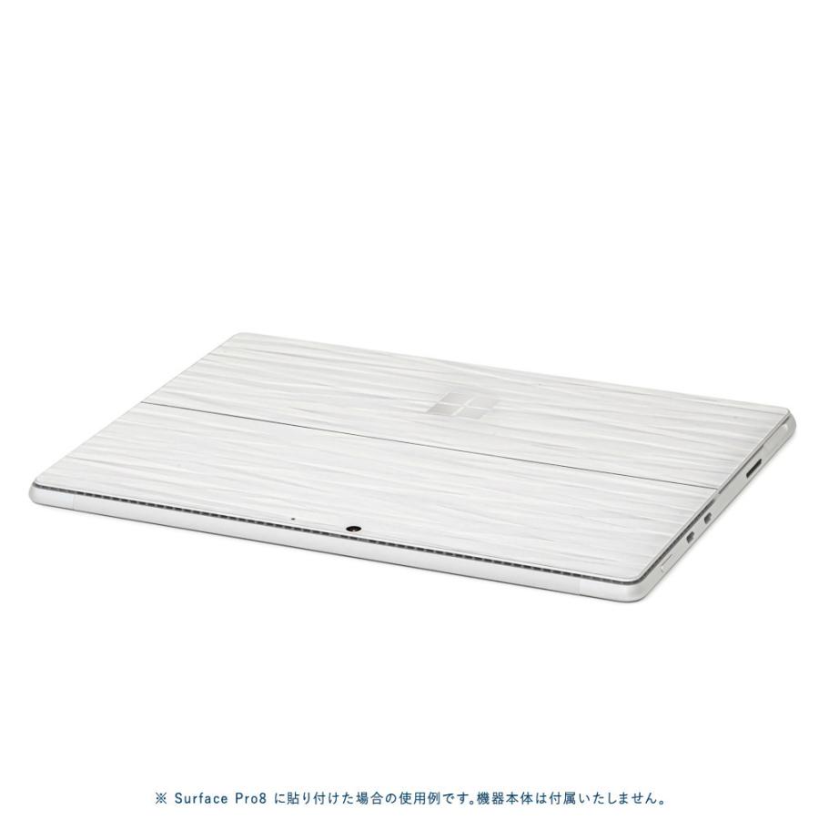 Surface Pro11 Pro10 Pro9 Pro8 ProX スキンシール ケース カバー 保護 フィルム 背面 wraplus ホワイトアブストラクト | Surface | 02