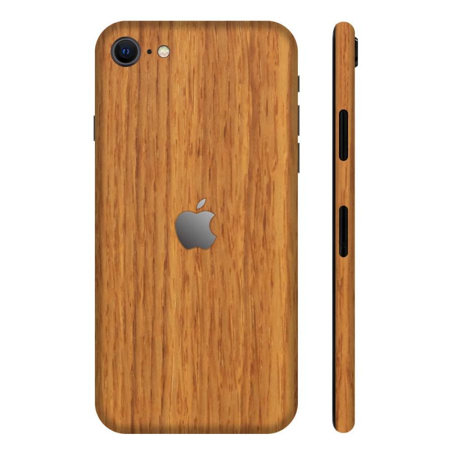 iPhoneSE 第2世代 第3世代 スキンシール 全面 背面 側面 シール ケース 薄い wraplus オーク | Apple
