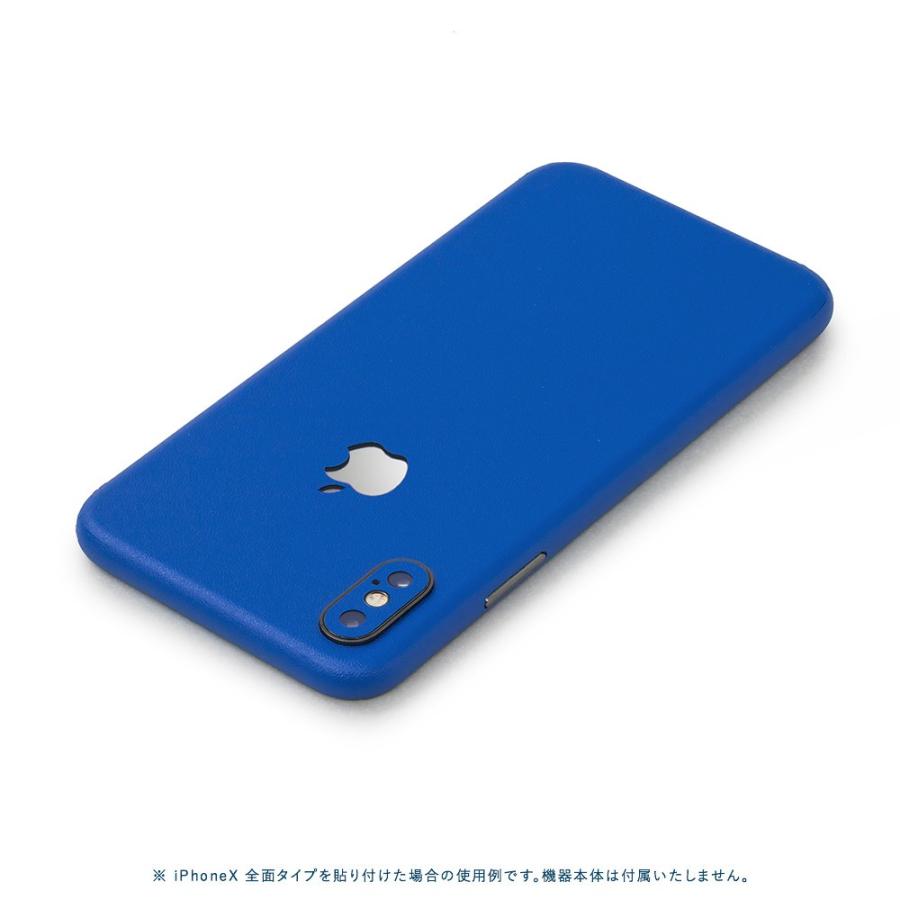 iPhoneSE 第2世代 第3世代 スキンシール 全面 背面 側面 シール ケース 薄い wraplus ブルー 青 | Apple | 01