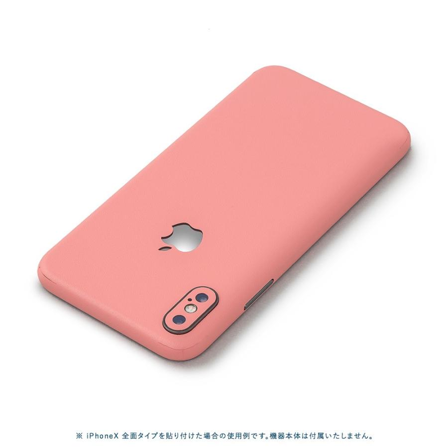 iPhoneSE 第2世代 第3世代 スキンシール 全面 背面 側面 シール ケース 薄い wraplus サーモンピンク | Apple | 01